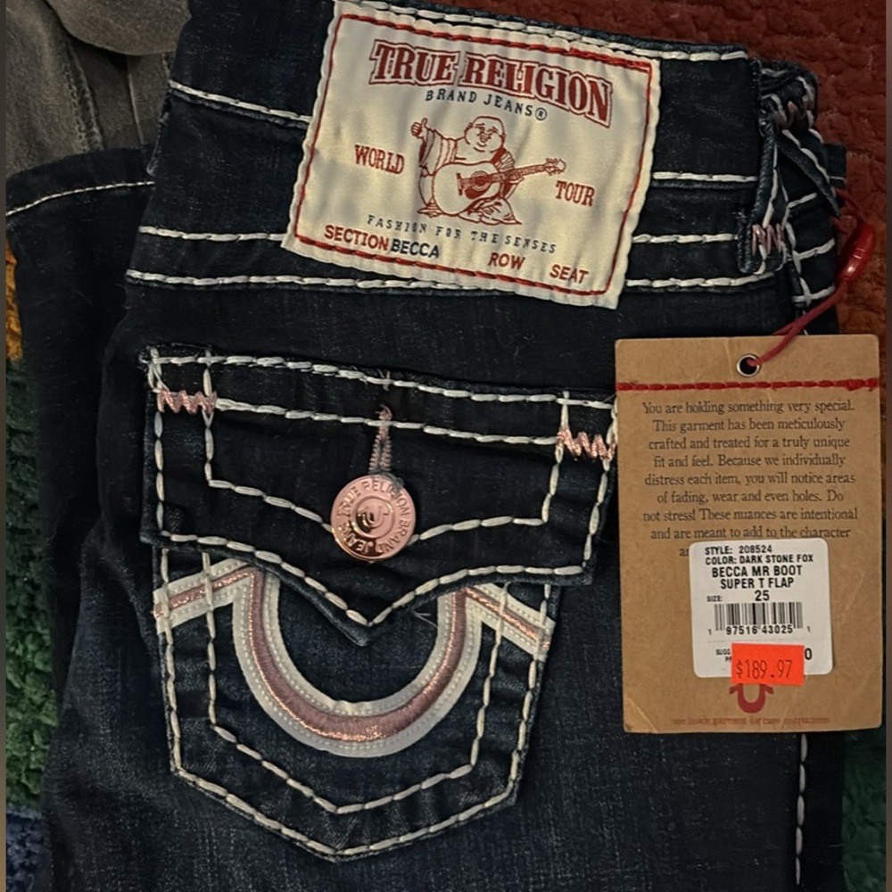 Becca mid rise true religion bootcut jeans